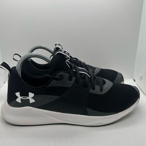 Under Armour Womens 9 Charged Aurora Black Lace Up Running Shoes 3022619-001